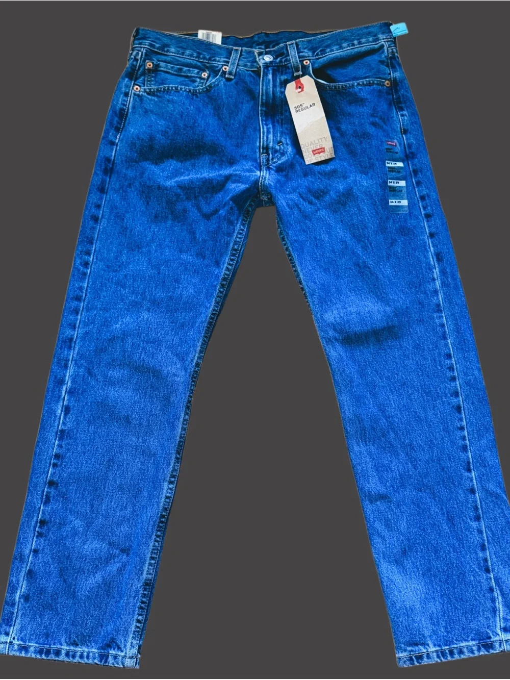 Levi's Men's Vibrant Blue Straight Jeans size 34x29